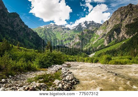 River and Mountains