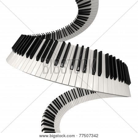 Piano keys (clipping path included)