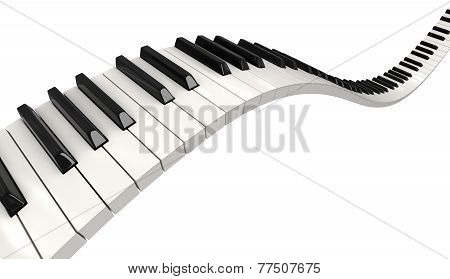 Piano keys (clipping path included)