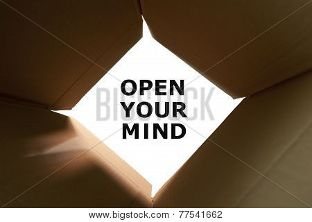 Open Your Mind Concept
