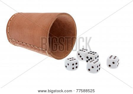 Dices With Dice Cup