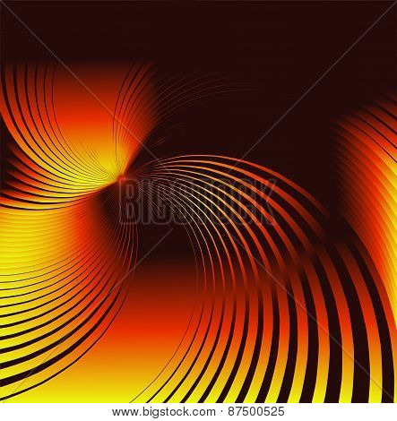 Orange twirl background