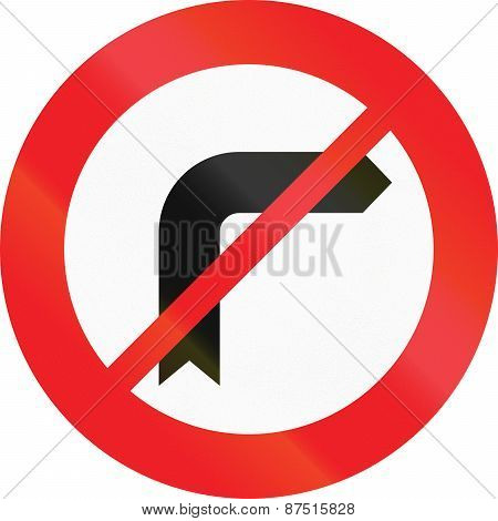 No Right Turn In Austria