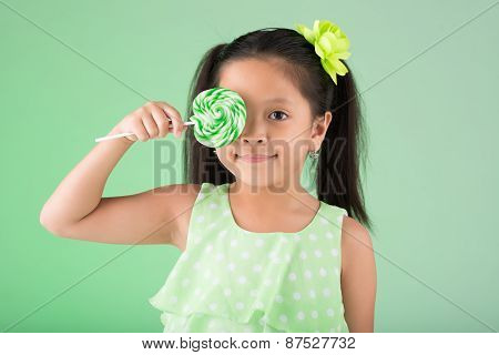 Filipino girl with sugarplum