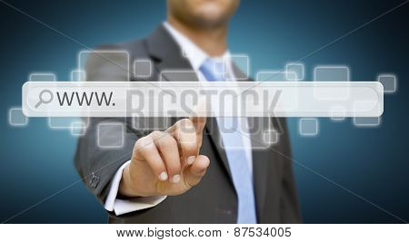 Businessman Internet concept