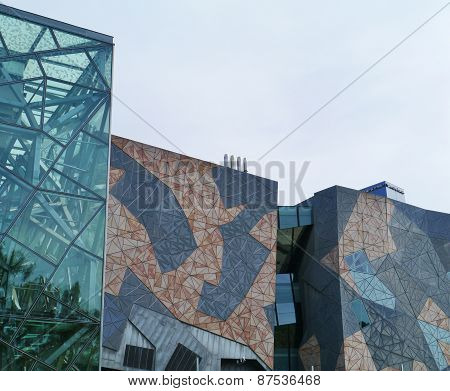 Sandstone frames and glass