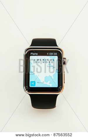 Apple Watch with Map App