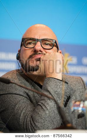 BERLIN, GERMANY - FEBRUARY 10:  Piotr Gasowski attends the 'Under Electric Clouds' press conference during the 65th Berlinale International Film Festival at  Hyatt Hotel on February 10, 2015