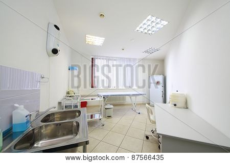 Examination room at the medical center hospital