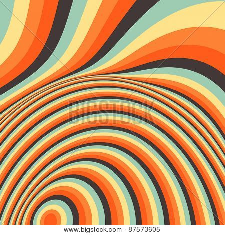 Pattern with optical illusion. Abstract background. Optical art. 3d vector illustration.