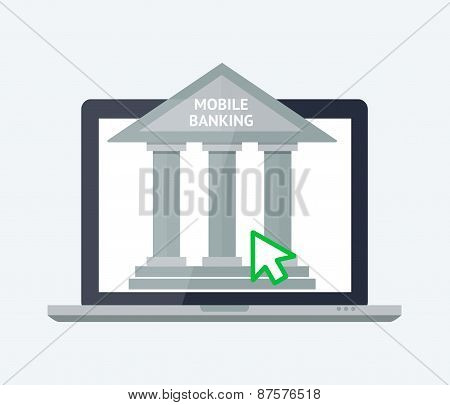 Online banking concept