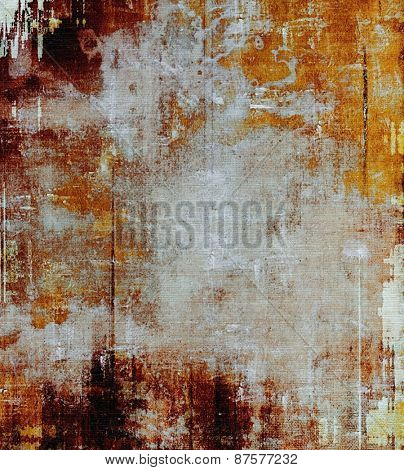 Art grunge vintage textured background. With different color patterns: yellow (beige); brown; gray