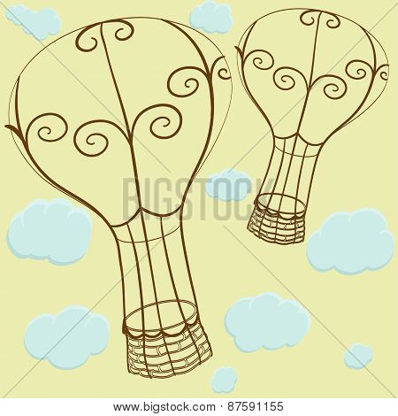 Balloons And Clouds