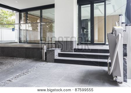 Entrance To Business Office