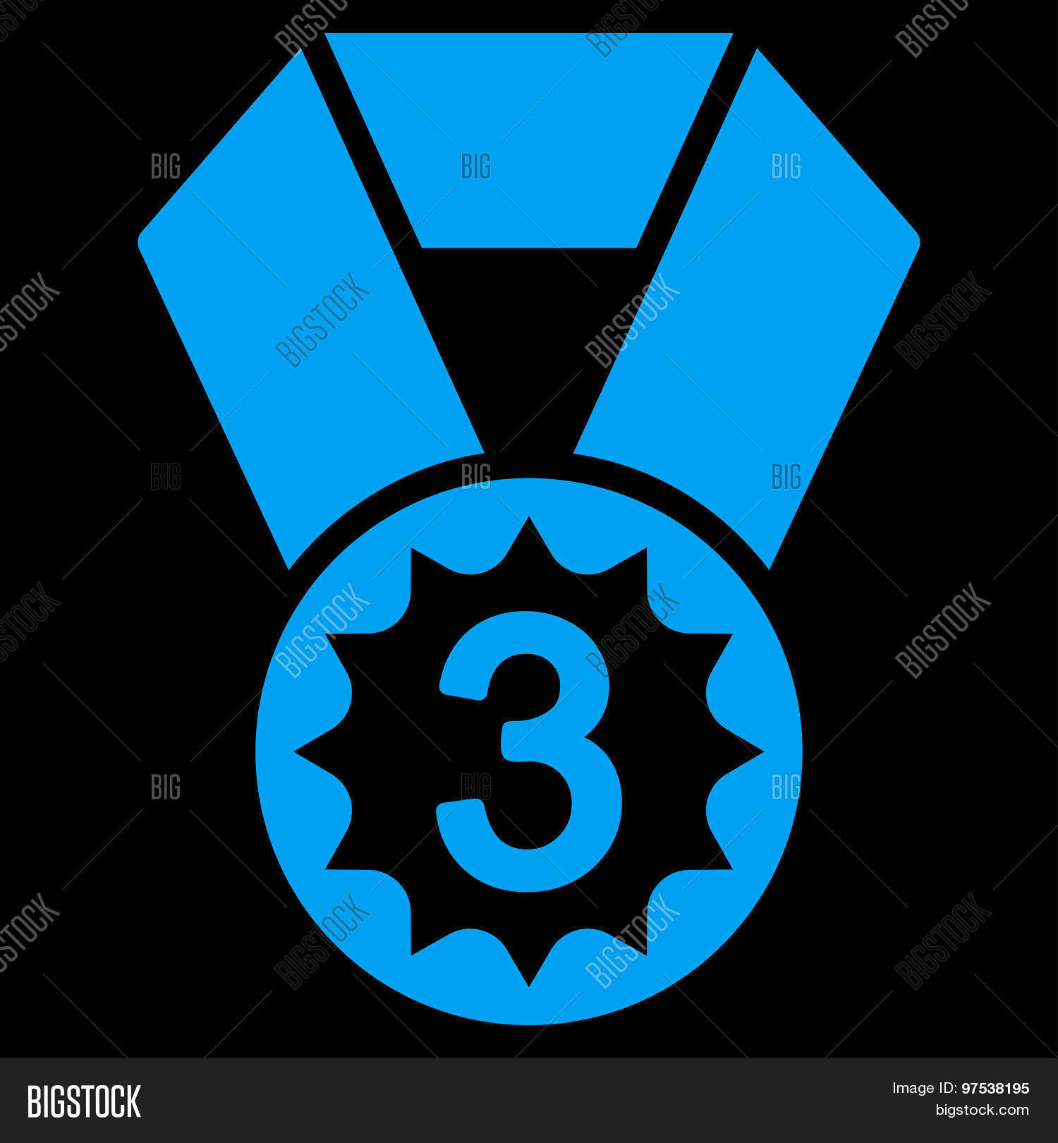 Third Place Icon Vector & Photo (Free Trial) | Bigstock