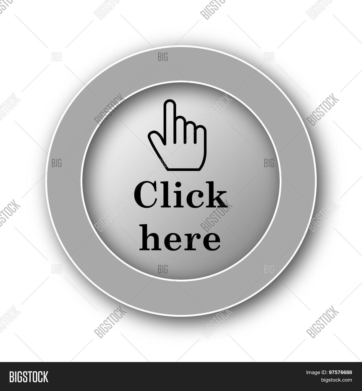 Click Here Icon Image & Photo (Free Trial) | Bigstock