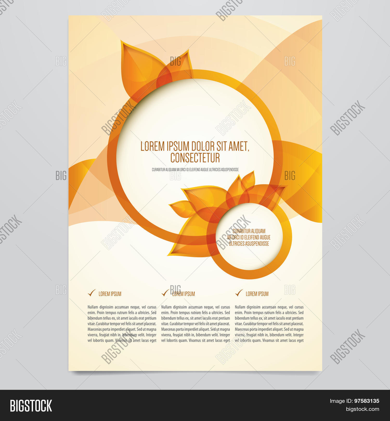 autumn flyer template