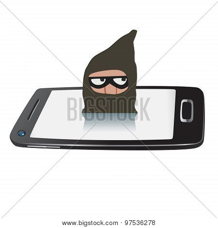 Thief On Smartphone