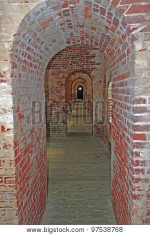 Arches at fort Macon