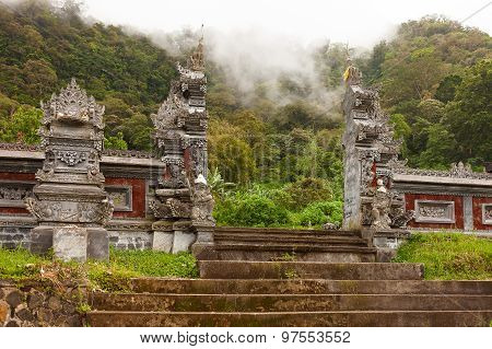 Stonecarved Old Entrance Of Temple. Bali, Indonesia.