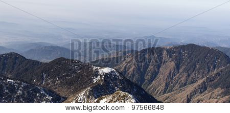 Distant mountains of the Himalayan range