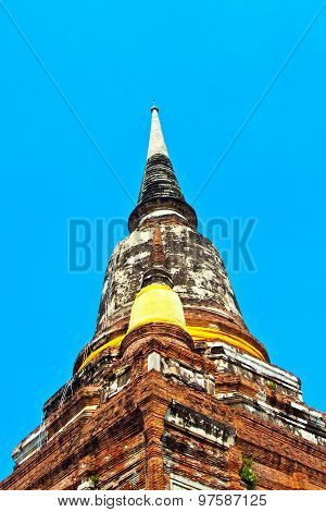 Beautiful Statue Of Buddhas In Temple Wat Yai Chai Mongkol