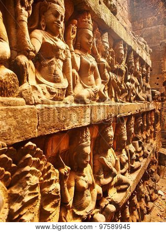 Terrace Of The Leper King, Angkor Wat, Cambodia