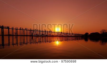 U Bein Bridge, Mandalay, Myanmar
