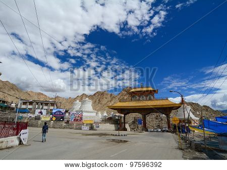 Entrance Of Leh City In Ladakh