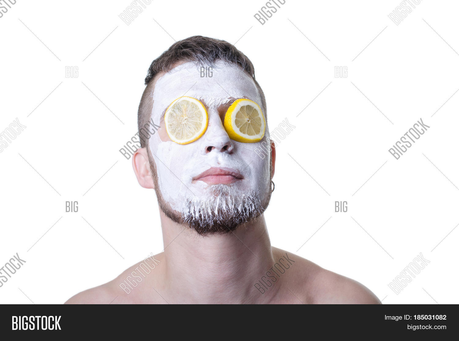 Young Man Clay Mask On Image & Photo (Free Trial) Bigstock