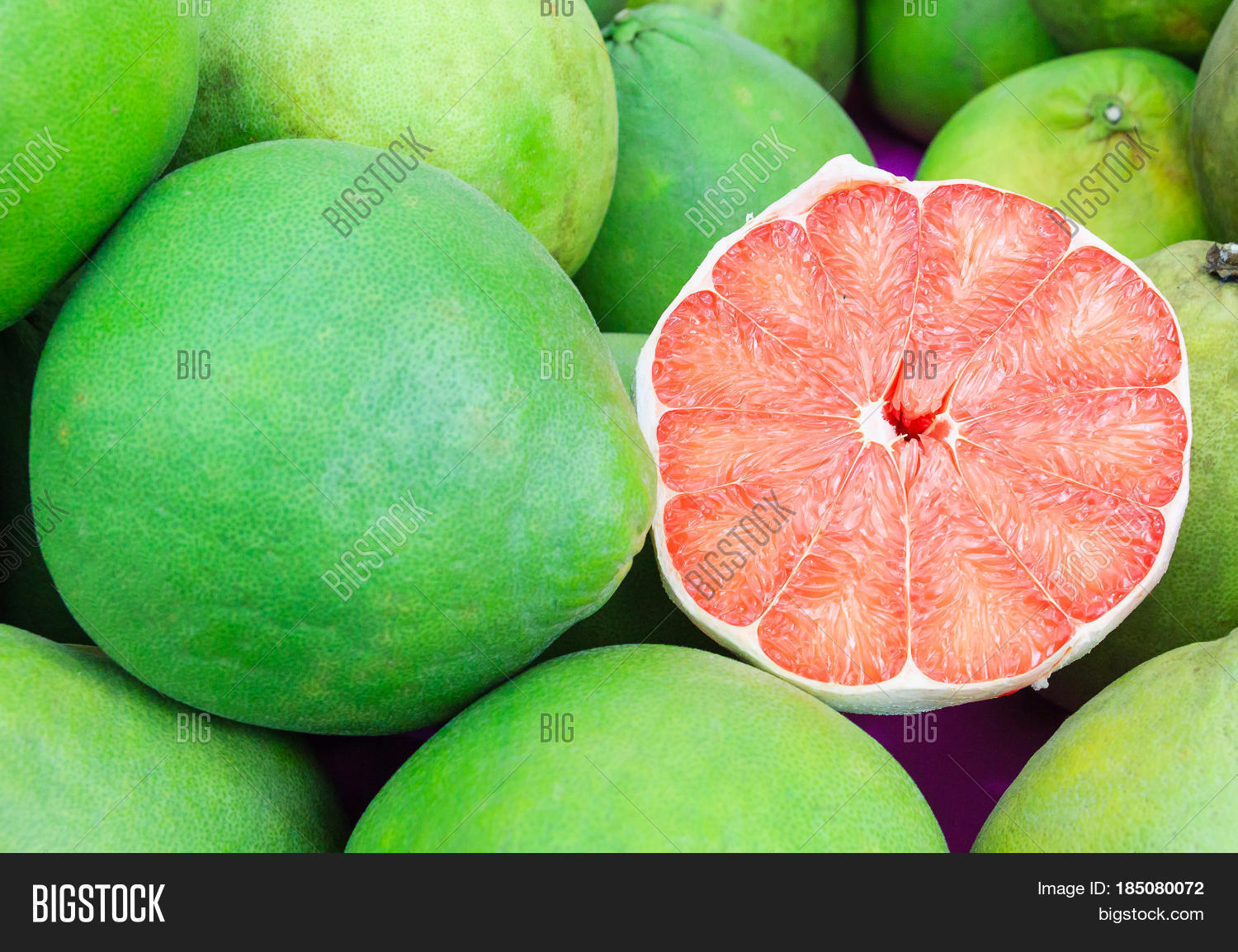 Siam Ruby Pomelo Fruit Image & Photo (Free Trial) Bigstock