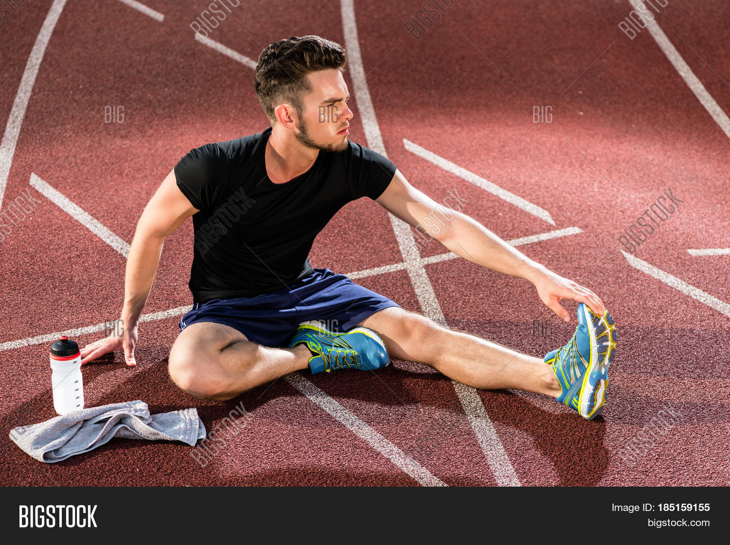 Serene An Athlete Stretches A Spring An Extra Image Digital Art Serene An Athlete Stretches A Spring An Extra Image Digital Art