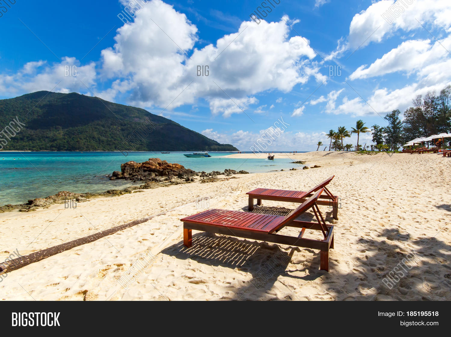 Two Beach Chairs Lay Image & Photo (Free Trial) | Bigstock
