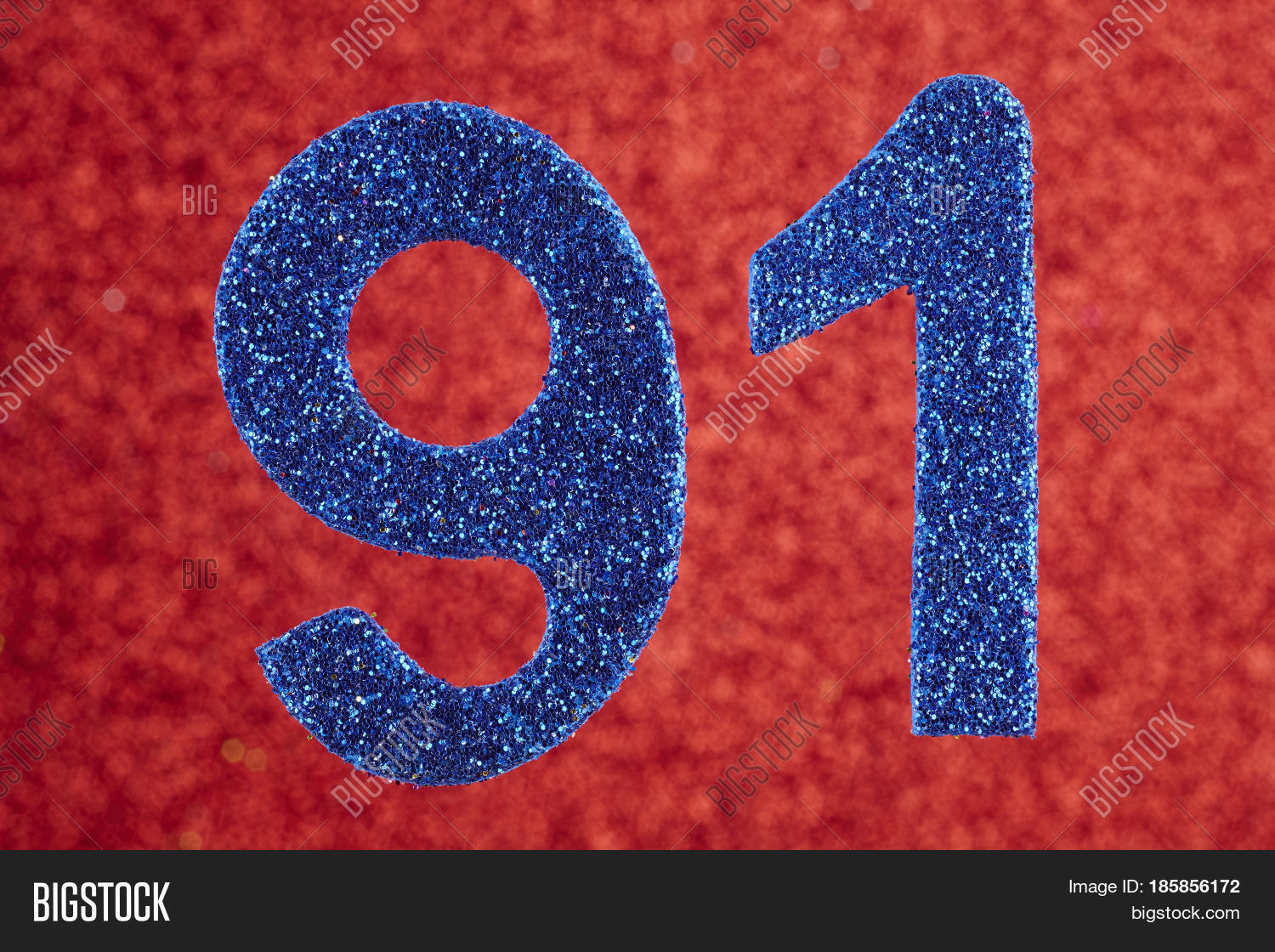 Number Ninety-one Blue Image & Photo (Free Trial) | Bigstock