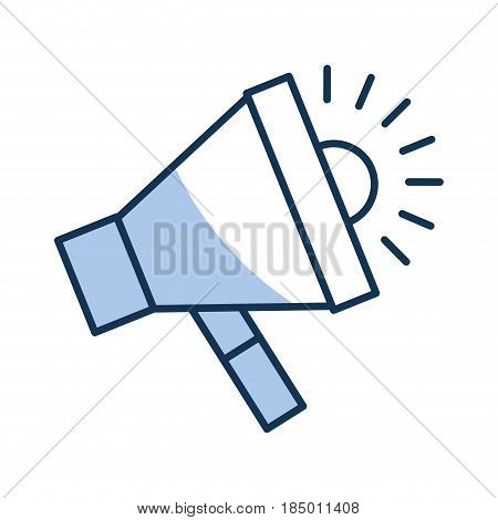 megaphone sound isolated icon vector illustration design
