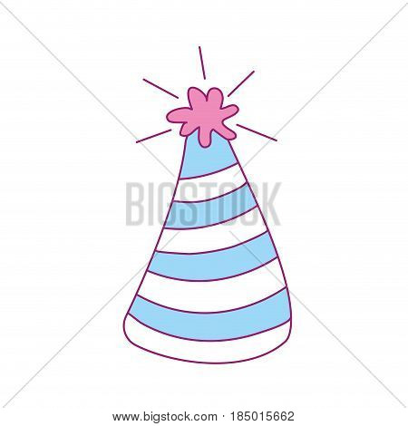 hat party to cebrate happy birthday, vector illustration