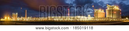 Lng terminal of Lech Kaczynski in Swinoujscie Poland