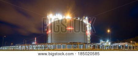 Lng terminal of Lech Kaczynski in Swinoujscie Poland