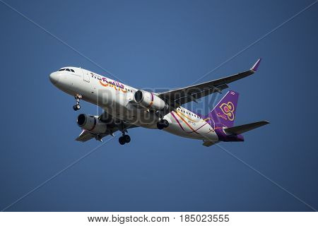 Hs-txu Airbus A320-200 Of Thai Smile Airway.