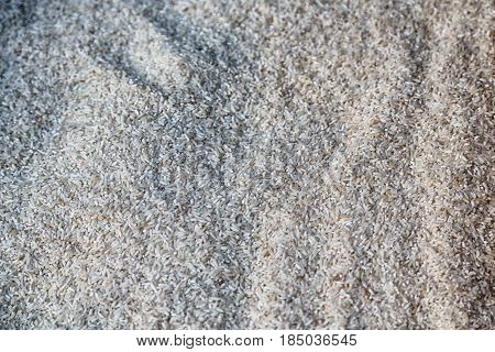In A Market Lots Of Rice Grain
