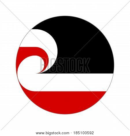 Circular World Flag