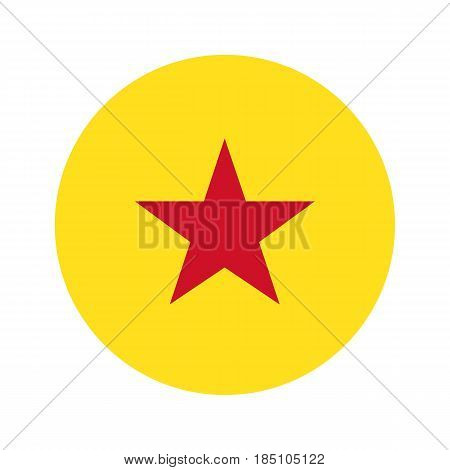 Circular World Flag