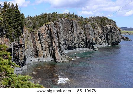 skerwink trail, rocks at the blue ocean