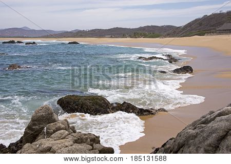 Sandy coast on the Mexican Pacific Ocean Cabo Corrientes