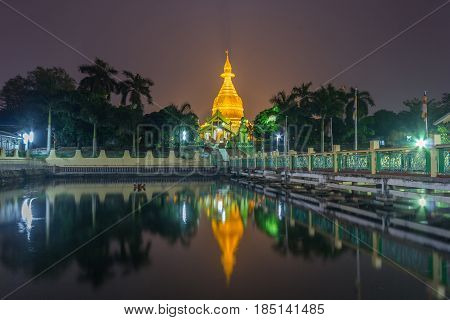 Maha Wizaya Pagoda, Yangon (Rangoon), Myanmar (Burma), Asia