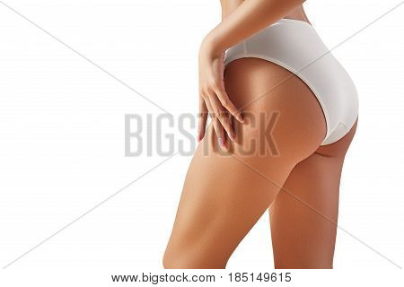Spa, Wellness. Healthy Slim Body. Beautiful Sexy Hips. Fitness Or Plastic Surgery. Perfect Buttocks