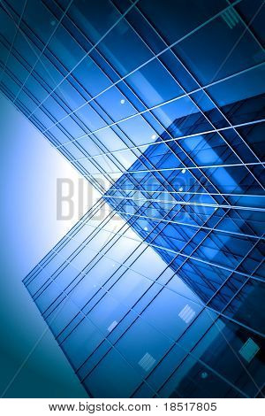 Centre d'affaires moderne verre