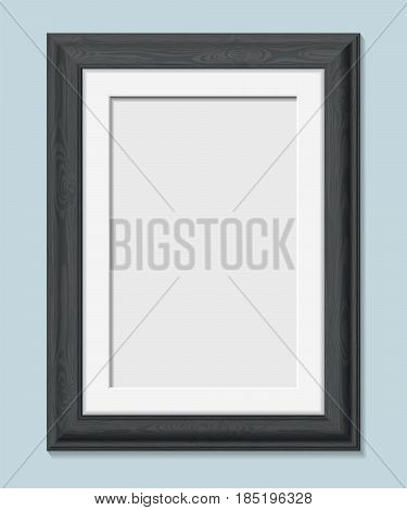 Vertical Rectangular Black Frame A4