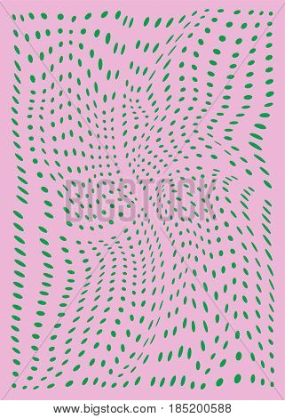 Misshapen dots abstract geometric background. Vector illustration.