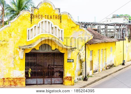 Viewn on abonded colonial bullfighting arena in Cartagena - Colombia